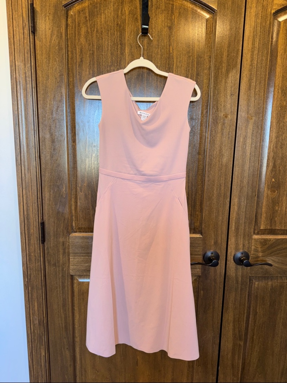 Athleta Dusty Pink Sleeveless Midi Dress